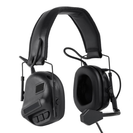 Noise-cancelling headset with PTT