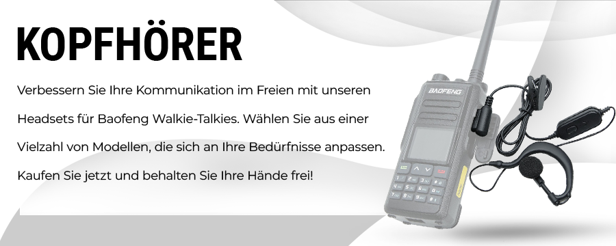 Discover Baofeng Headphones in Stock in Europe.